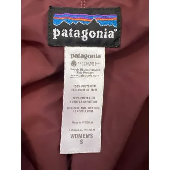 2/$50 DEAL ALERT!! PATAGONIA WOMENS BURGUNDY RETRO X DIAMOND FLEECE SIZE SMALL - Picture 10 of 11